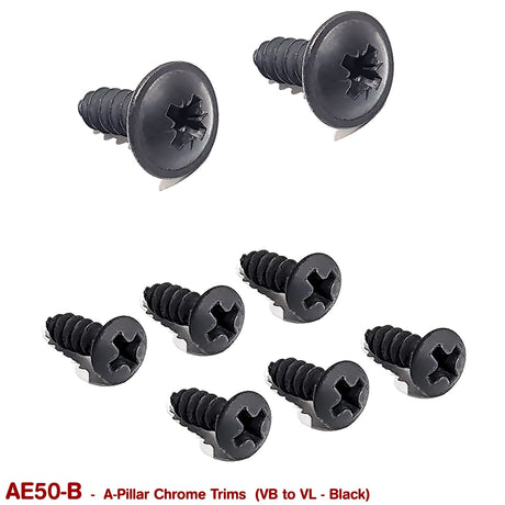 A PILLAR TRIM SCREWS for VB VC VH VK VL (BLACK) - HOLDCOM AUTO PARTS