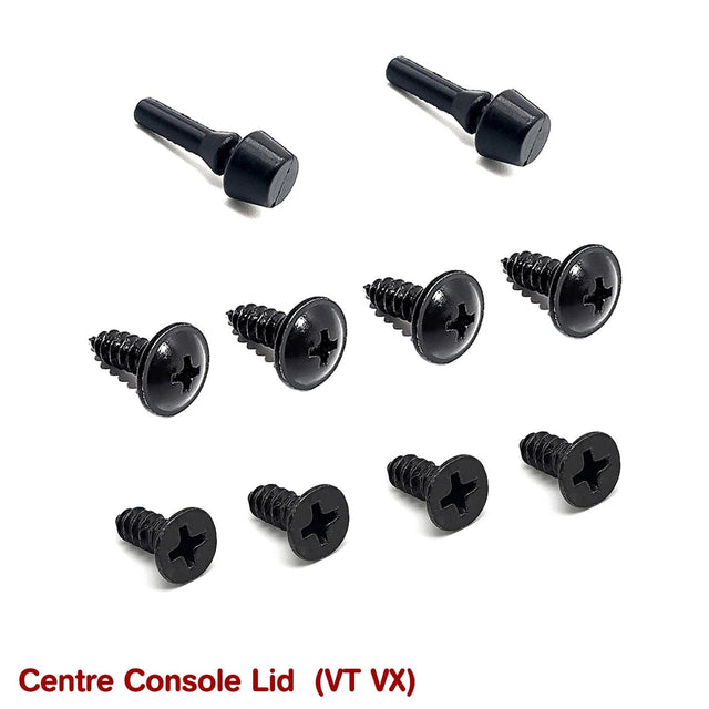 CENTRE CONSOLE LID RUBBERS + SCREWS for VT VX - HOLDCOM AUTO PARTS