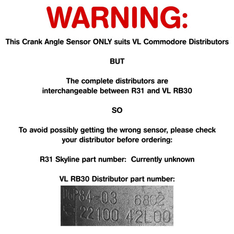 CRANK ANGLE SENSOR for RB30 - HOLDCOM AUTO PARTS