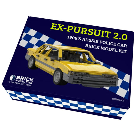 "Ex Pursuit 2.0" 1980s Aussie Police Car Brick Model Kit - HOLDCOM AUTO PARTS