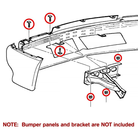 FRONT BUMPER PANEL to BRACKET FASTENERS for VK - HOLDCOM AUTO PARTS