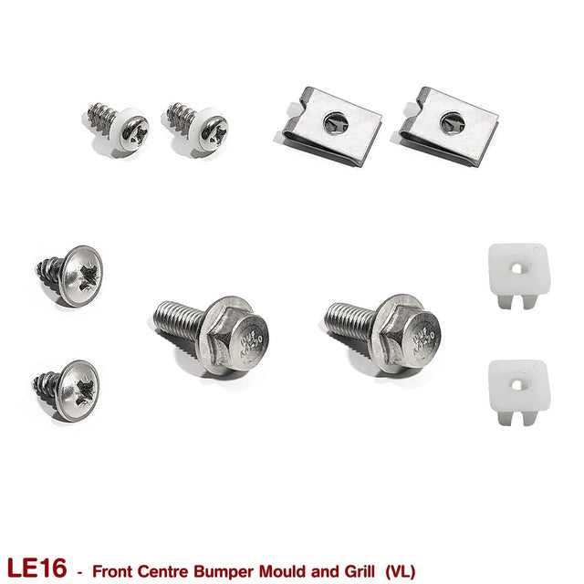 FRONT CENTRE UPPER BUMPER MOULD + GRILL SCREWS, CLIPS and BOLTS for VL - HOLDCOM AUTO PARTS