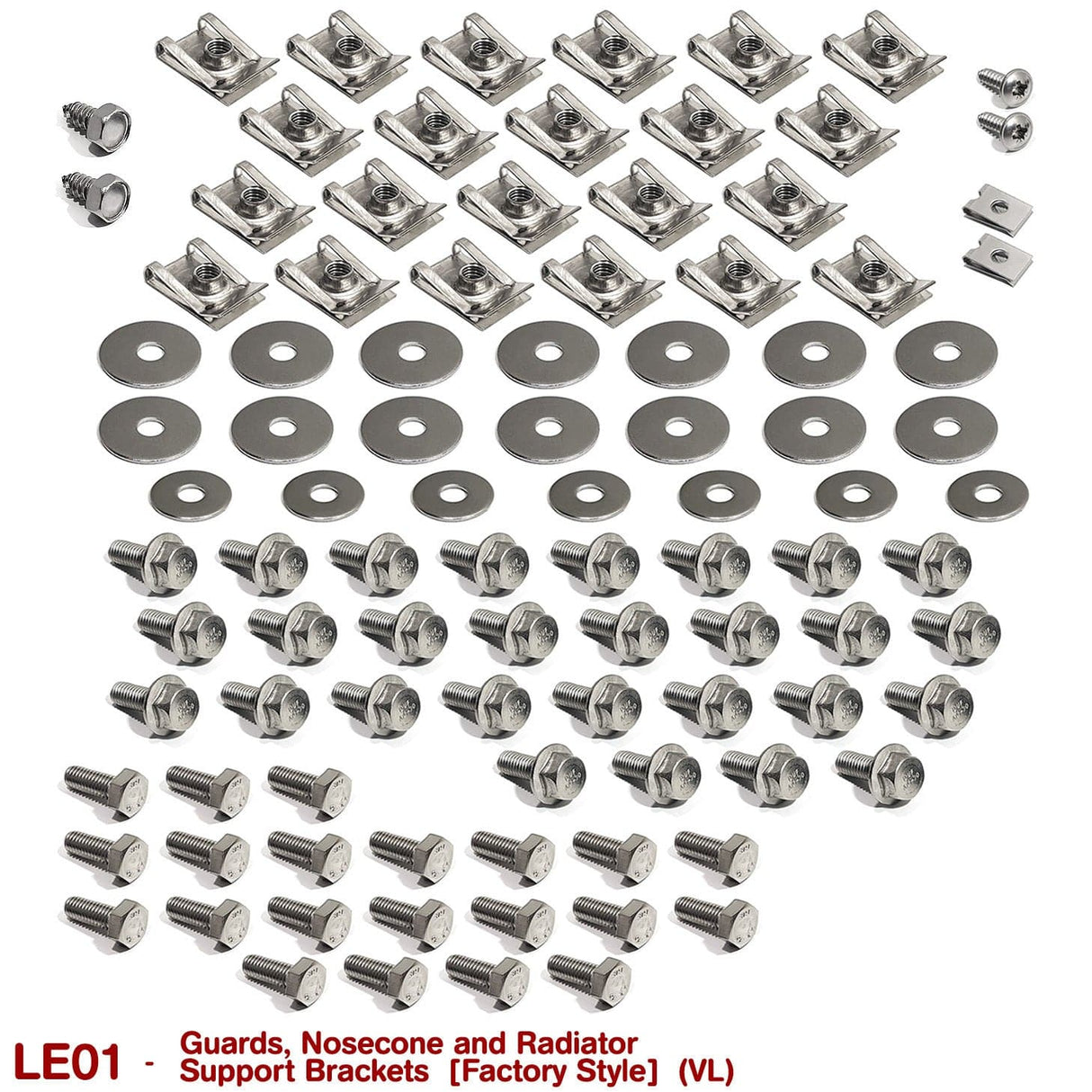 GUARDS and NOSE CONE FASTENER KIT for VL - HOLDCOM AUTO PARTS