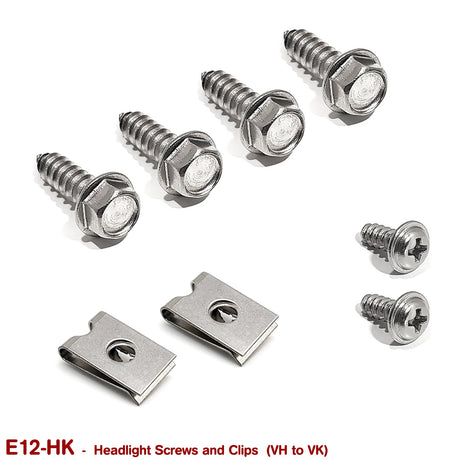 HEADLIGHT SCREWS and CLIPS for VH VK - HOLDCOM AUTO PARTS