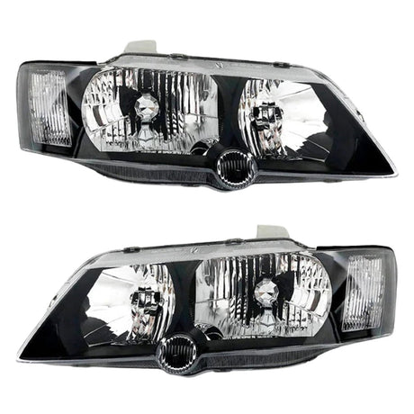 HEADLIGHTS for VY (BLACK) - HOLDCOM AUTO PARTS