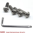 NUMBER PLATE SECURITY SCREWS for VB VC VH VK VL VN VP VQ VR VS VT VX VU VY VZ - HOLDCOM AUTO PARTS