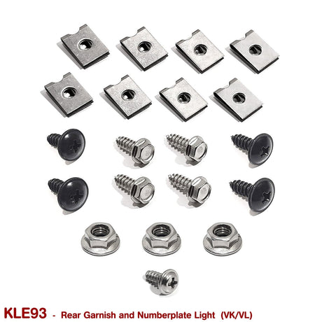 REAR GARNISH, BUMPER TRIM and NUMBERPLATE LIGHT FASTENERS for VK VL - HOLDCOM AUTO PARTS