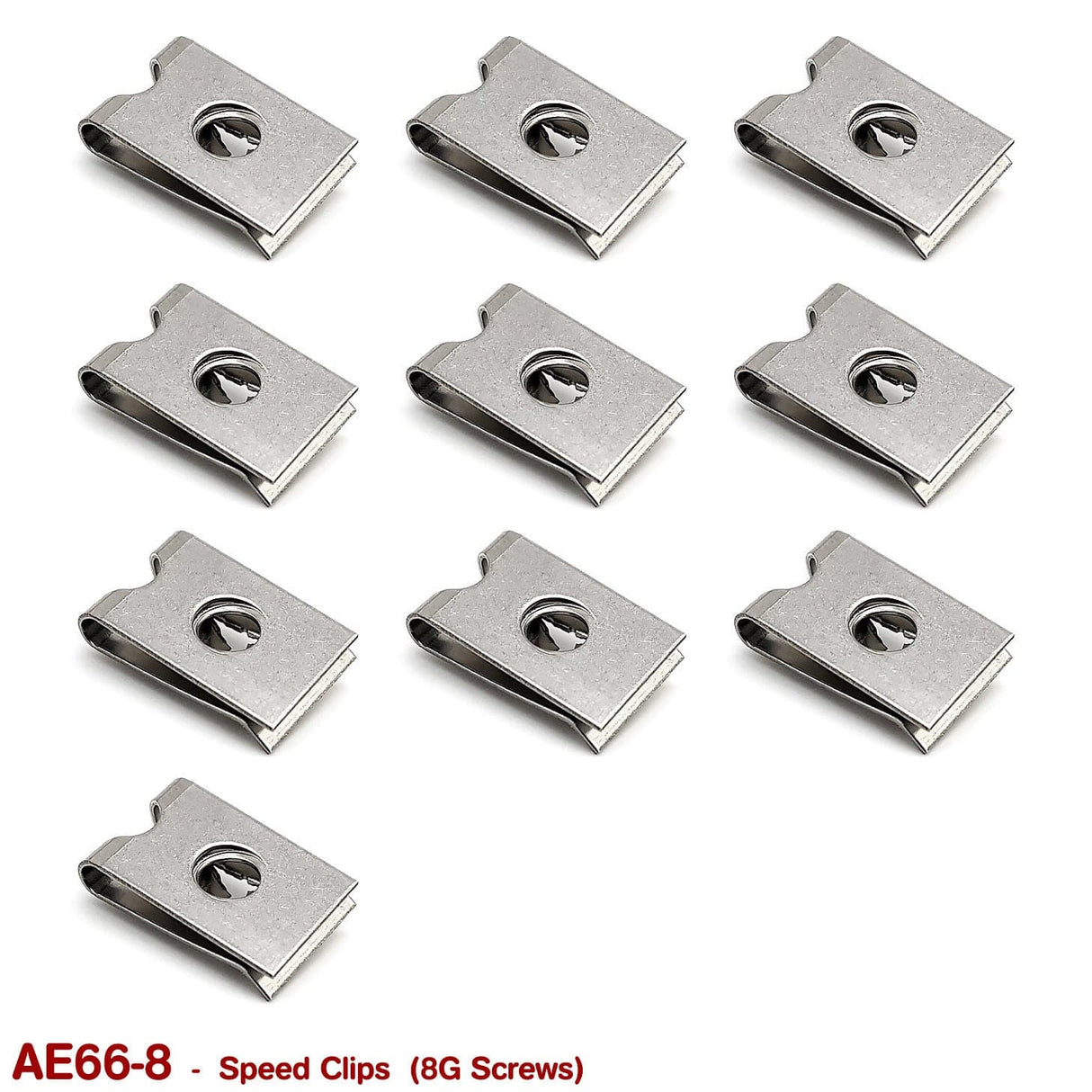 SCREW SPEED CLIPS - 8G (STAINLESS STEEL) - HOLDCOM AUTO PARTS