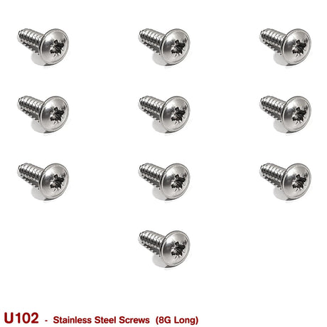 SCREWS 8G LONG (STAINLESS STEEL) - HOLDCOM AUTO PARTS