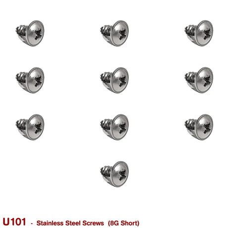 SCREWS 8G SHORT (STAINLESS STEEL) - HOLDCOM AUTO PARTS