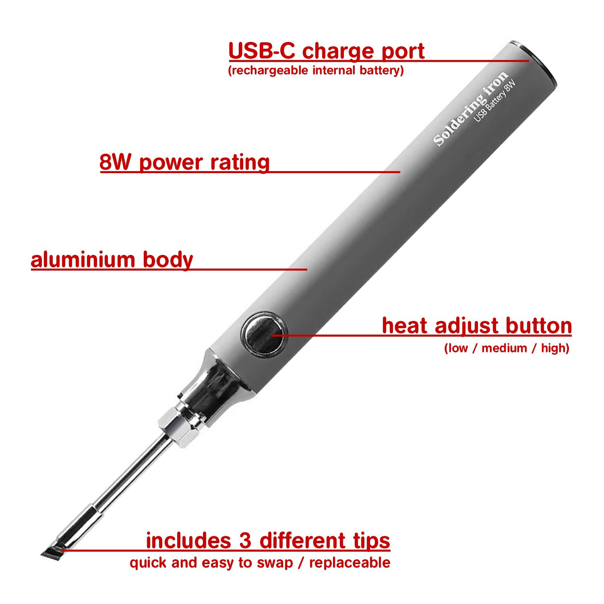 SOLDERING IRON KIT (CORDLESS) - HOLDCOM AUTO PARTS