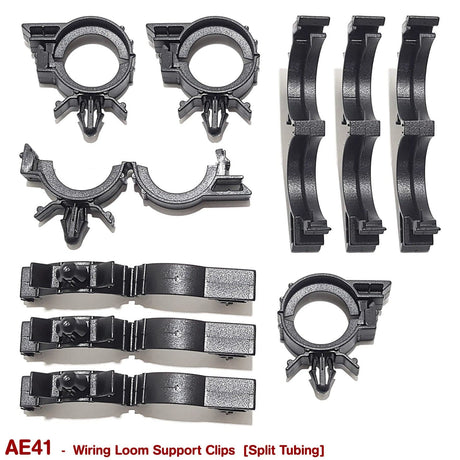 SPLIT TUBING WIRING LOOM CLIPS - HOLDCOM AUTO PARTS