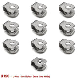 U - NUTS - M6 EXTRA WIDE (STAINLESS STEEL) - HOLDCOM AUTO PARTS