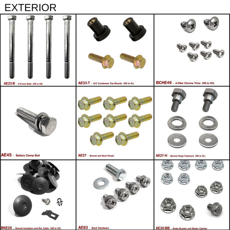 VB VC VH MEGA FASTENER KIT - HOLDCOM AUTO PARTS