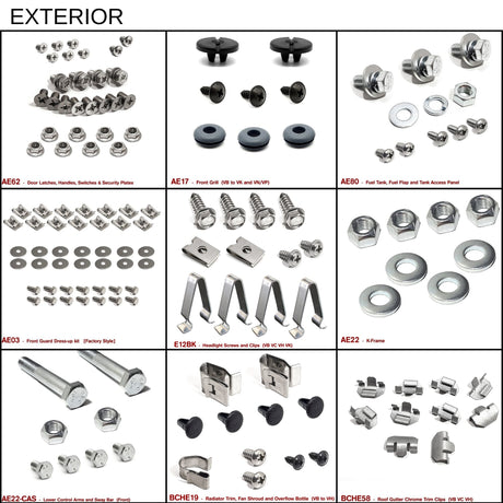 VB VC VH MEGA FASTENER KIT - HOLDCOM AUTO PARTS