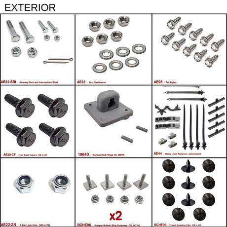 VB VC VH MEGA FASTENER KIT - HOLDCOM AUTO PARTS