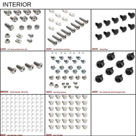 VB VC VH MEGA FASTENER KIT - HOLDCOM AUTO PARTS