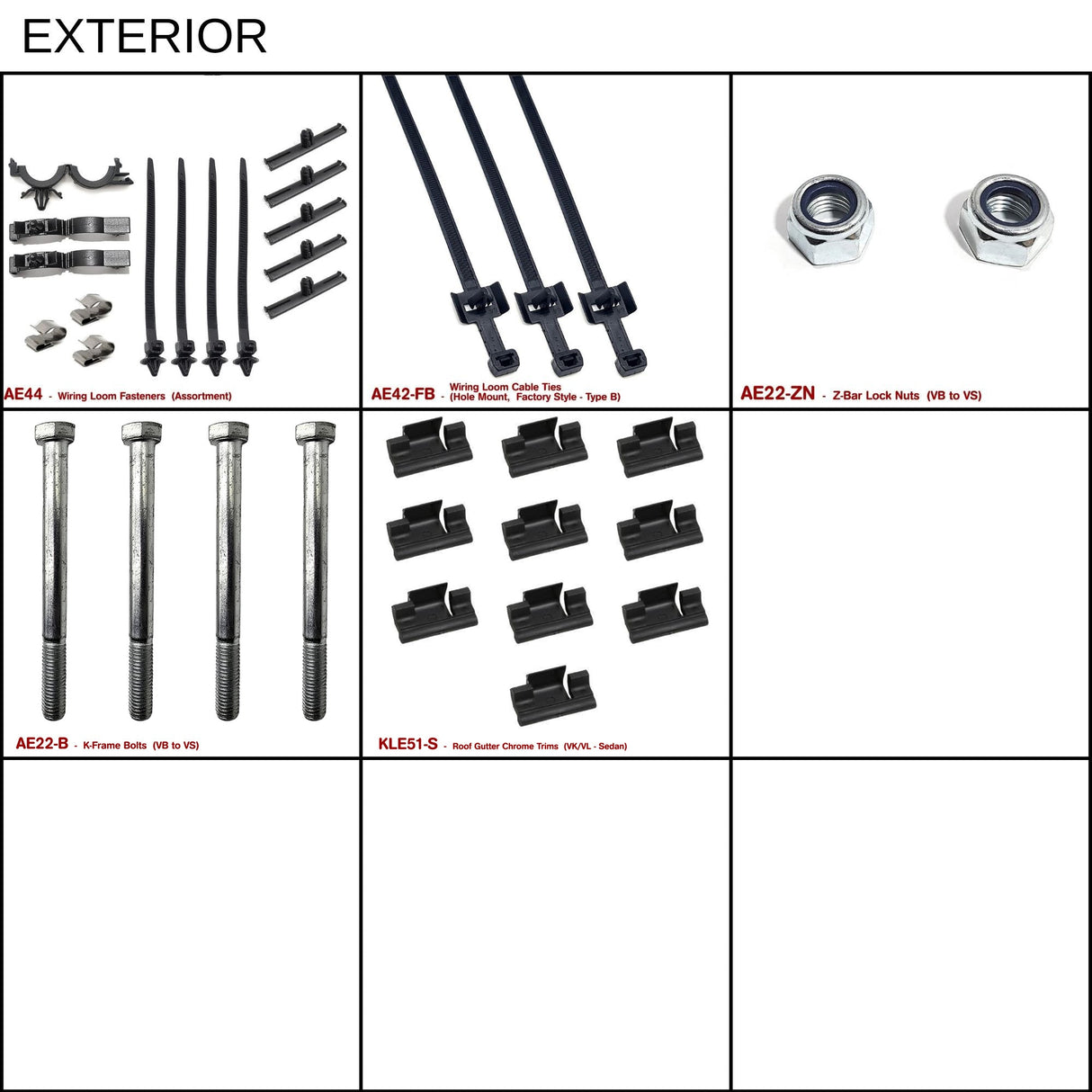 VL MEGA FASTENER KIT - HOLDCOM AUTO PARTS