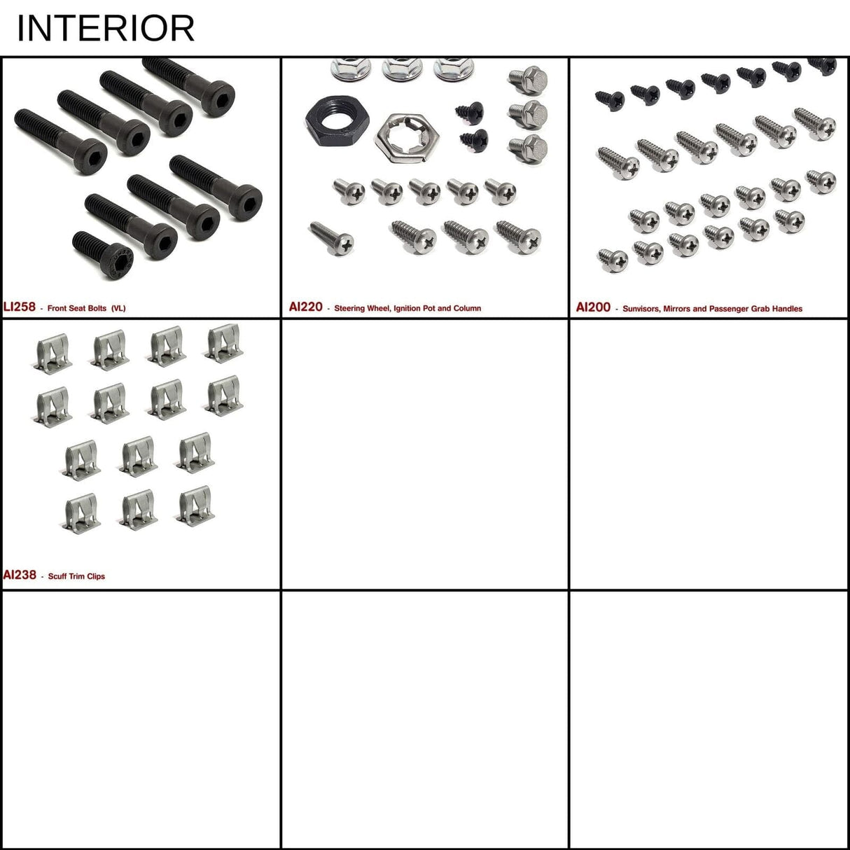 VL MEGA FASTENER KIT - HOLDCOM AUTO PARTS