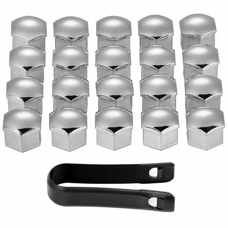 WHEEL NUT COVERS (CHROME 19mm) - HOLDCOM AUTO PARTS